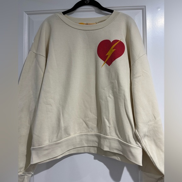 Aviator Nation Heart with Lightning Bolt Sweatshirt - Picture 2 of 3